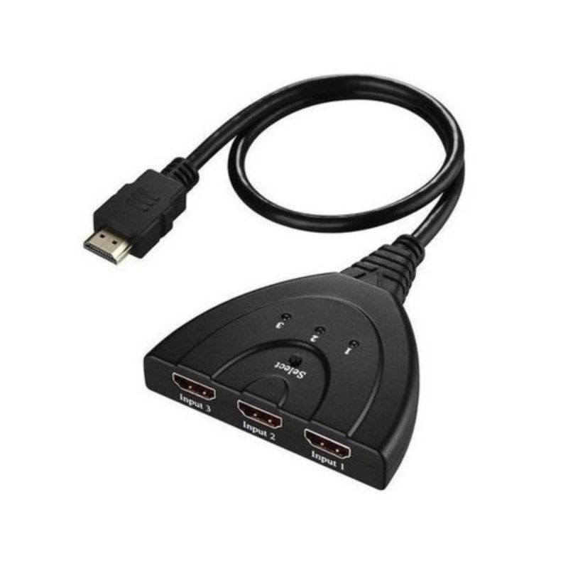 ADAPTADOR HUB HDMI 3 PUERTOS 1080 3 IN + 1 OUT