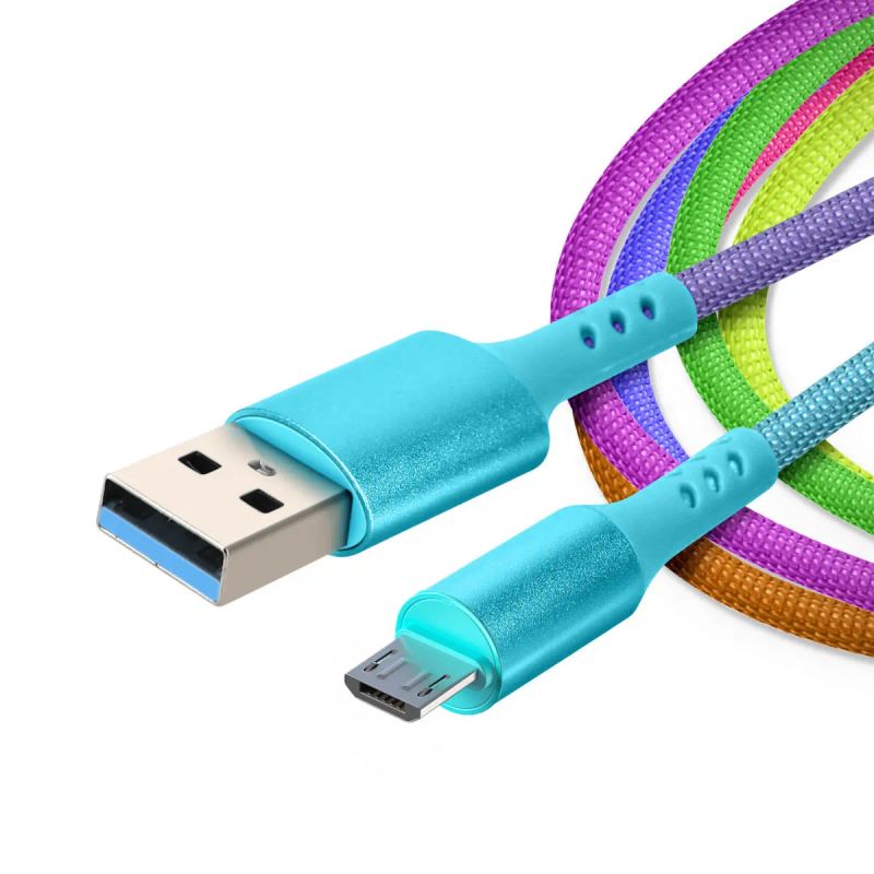 CABLE RAINBOW V8 CARGA RAPIDA Y DATA 1 MTR XF-27