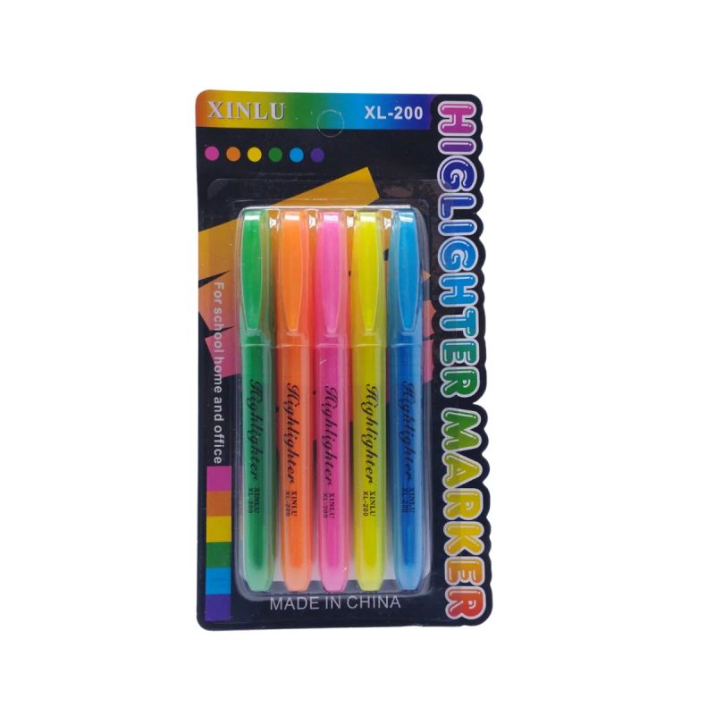 MARCADOR RESALTADOR XINLU SL-200 SET 5