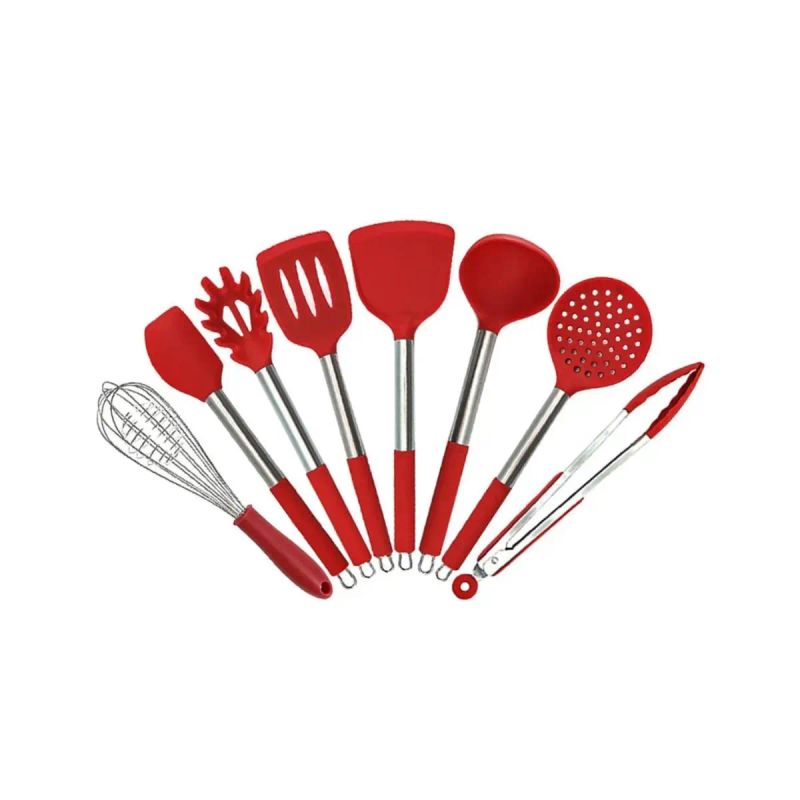 UTENSILIOS DE COCINA SILICONE SET 08 PZAS