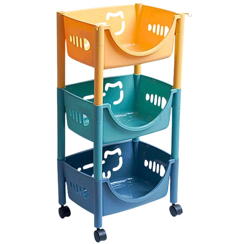 ORGANIZADOR VERTICAL PLAST CUADRADO 3 BANDEJAS 77 CM