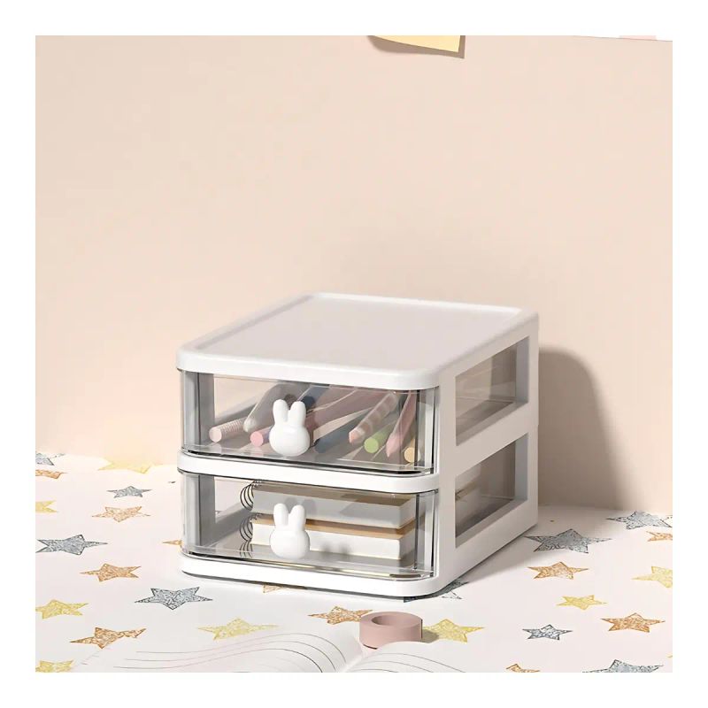 ORGANIZADOR PLAST 2 GAVETAS 17*14.5*11CM