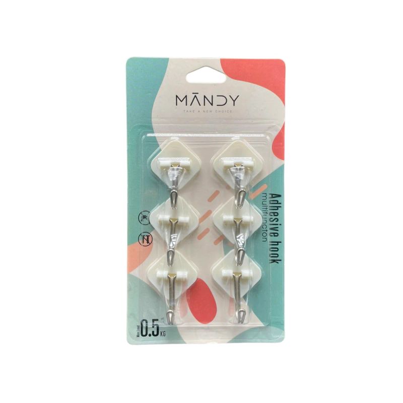 SOSTENEDOR MULTIFUNCIONAL SET 6 GANCHITOS