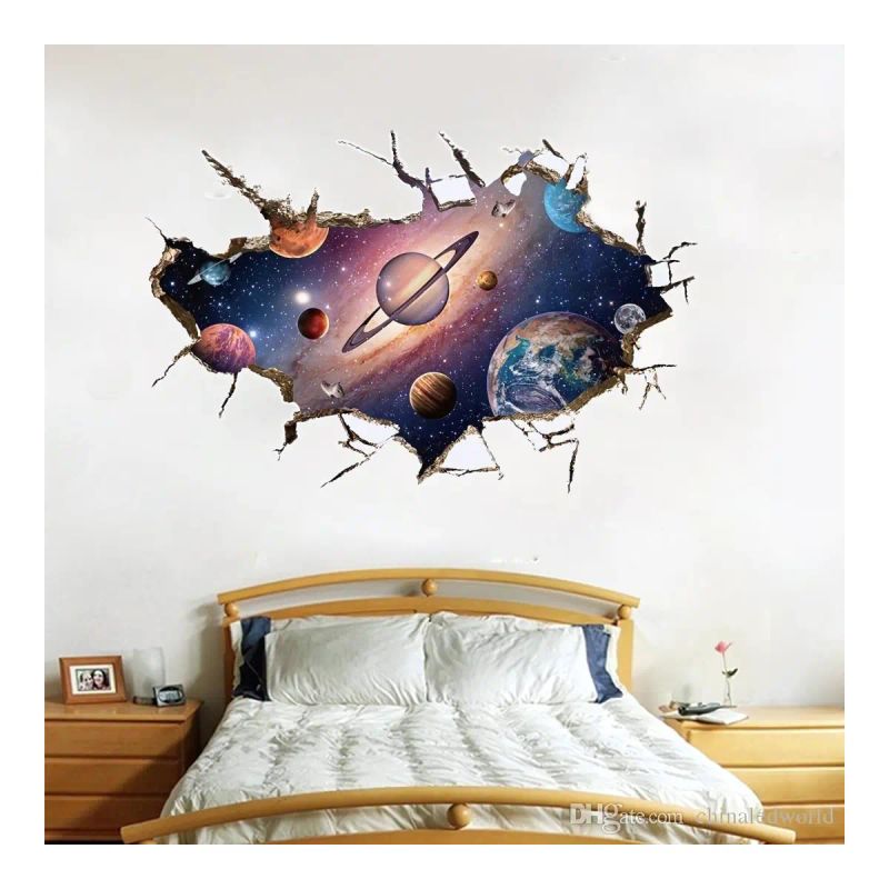 STICKER PARA PARED MOD PLANETAS 90*60 CM