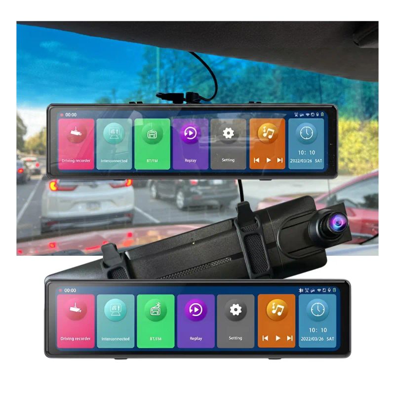 CAMARA RETROVISOR 3 CAMARAS WIFI/BLUETOOTH/MUSIC