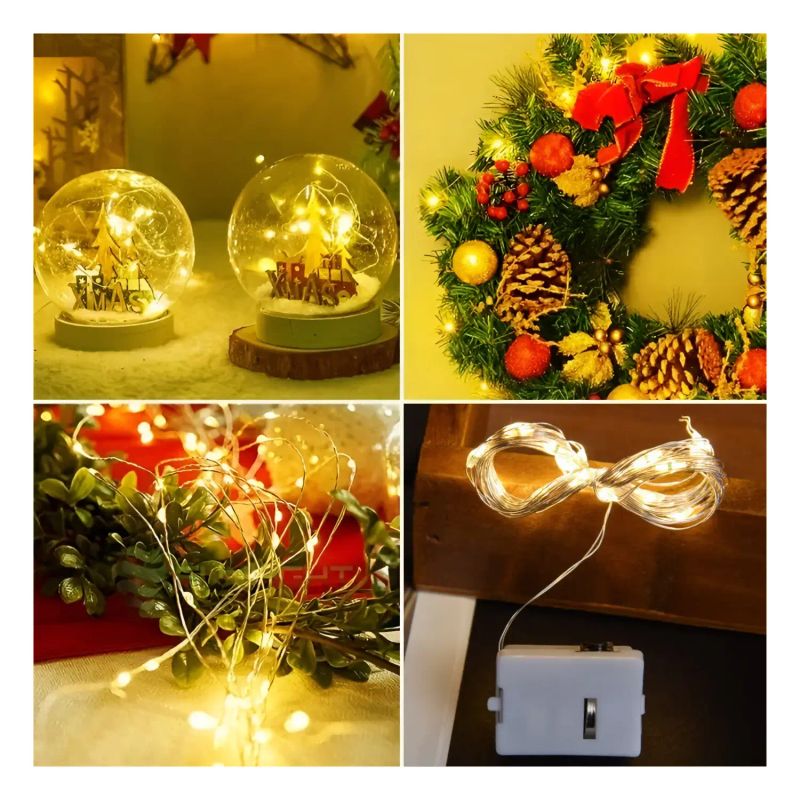 LUZ LED TIPO ARROZ NAVIDAD INDIVIDUAL 3 M.