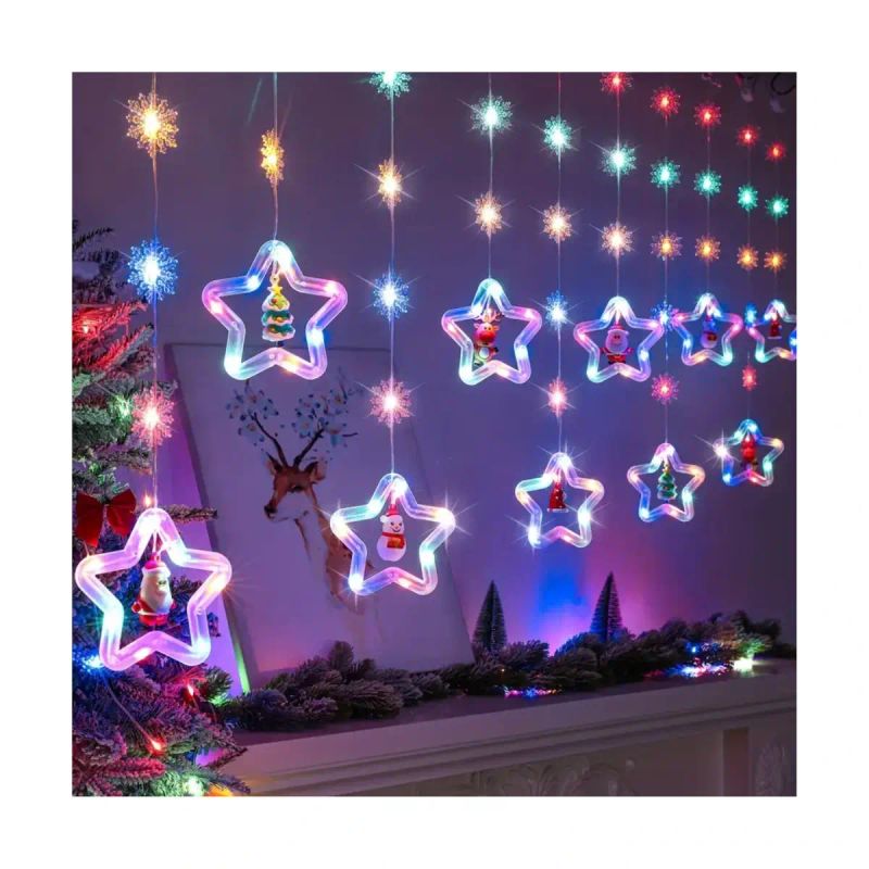 LUZ LED ESTRELLAS COLGANTES C/CTRL 3M*60CM USB