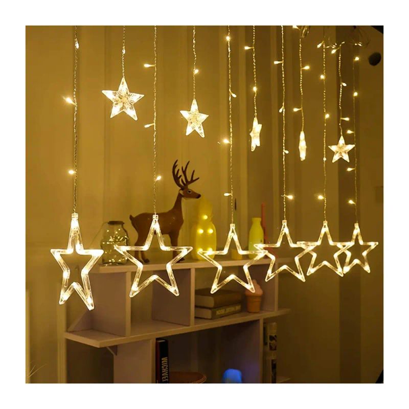 LUZ LED LUNAS ESTRELLAS C/PANEL SOLAR C/CTRL 2.5m*60cm