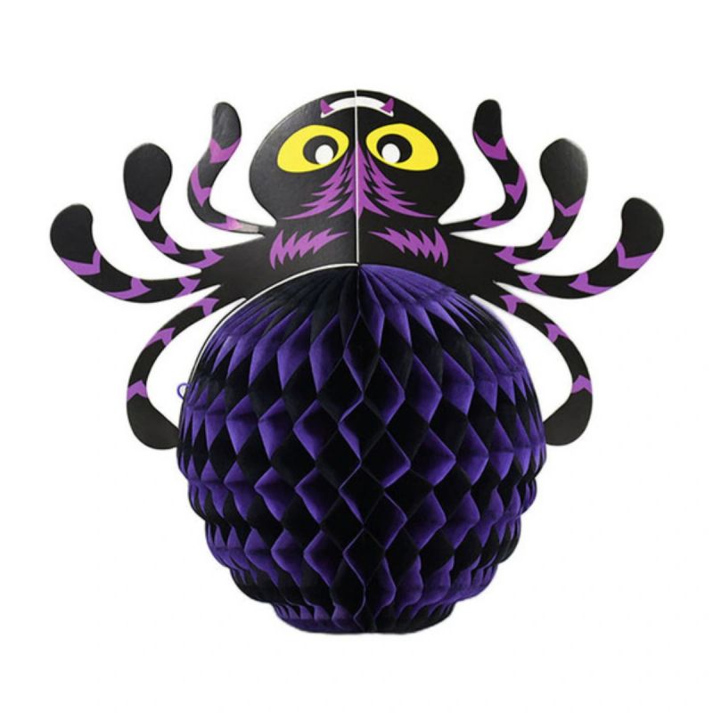 ARAÑA 3D DE PAPEL CON CLIPS HAPPY HALLOWEEN
