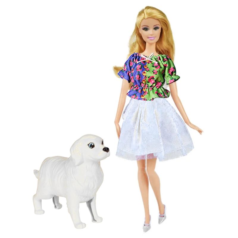 JUGUETE MUÑECA CON MASCOTA DELICATE
