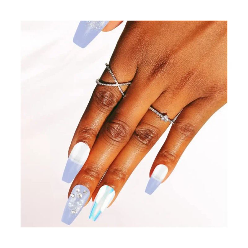 SET DE UÑAS 30 U GOMA Y STICK LILA/NACAR (6936505127826)