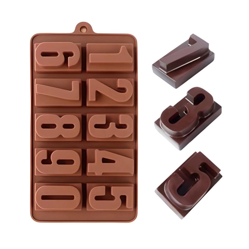 MOLDE DE SILICONE 10 NUMEROS