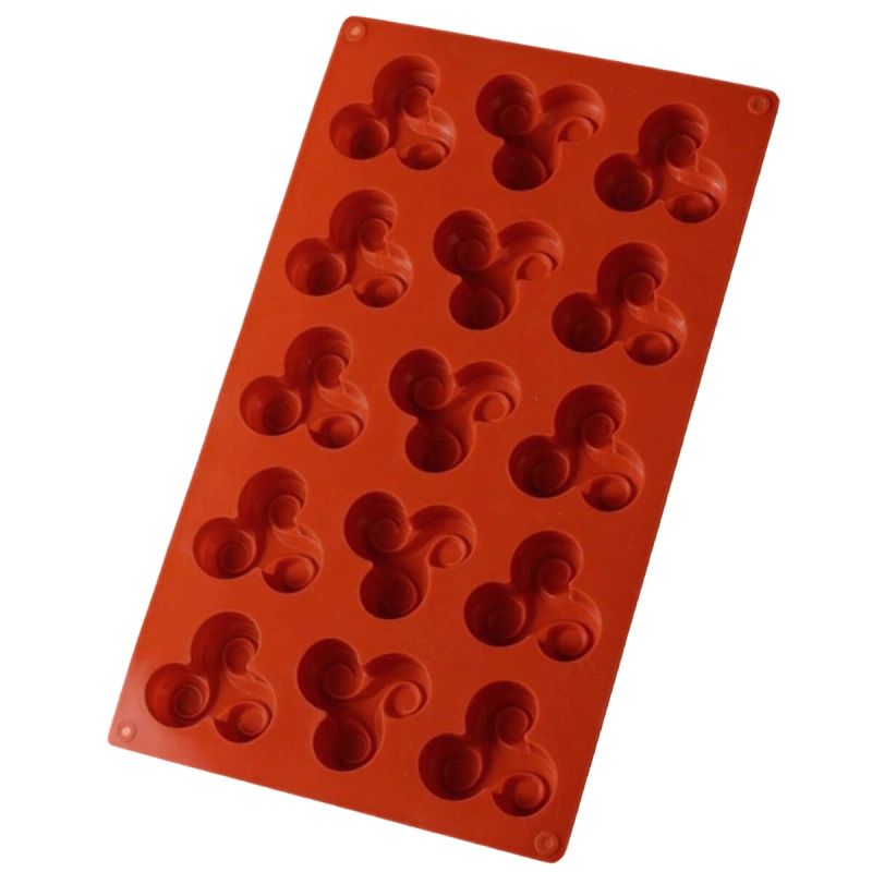 MOLDE DE SILICONE TREBOL