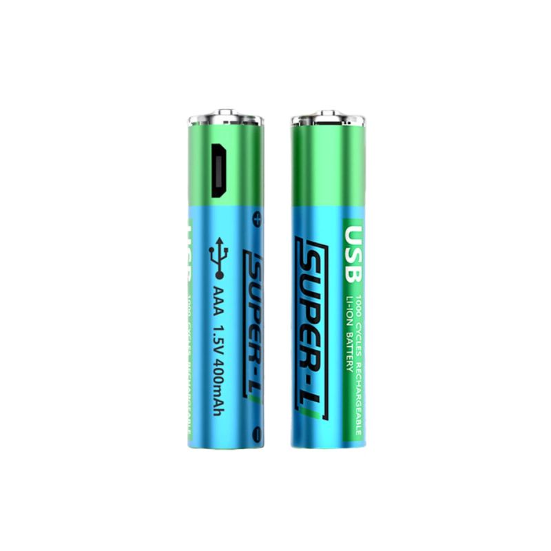 BATERIAS AAA RECARGABLES TIPO C 500mAh SET 2
