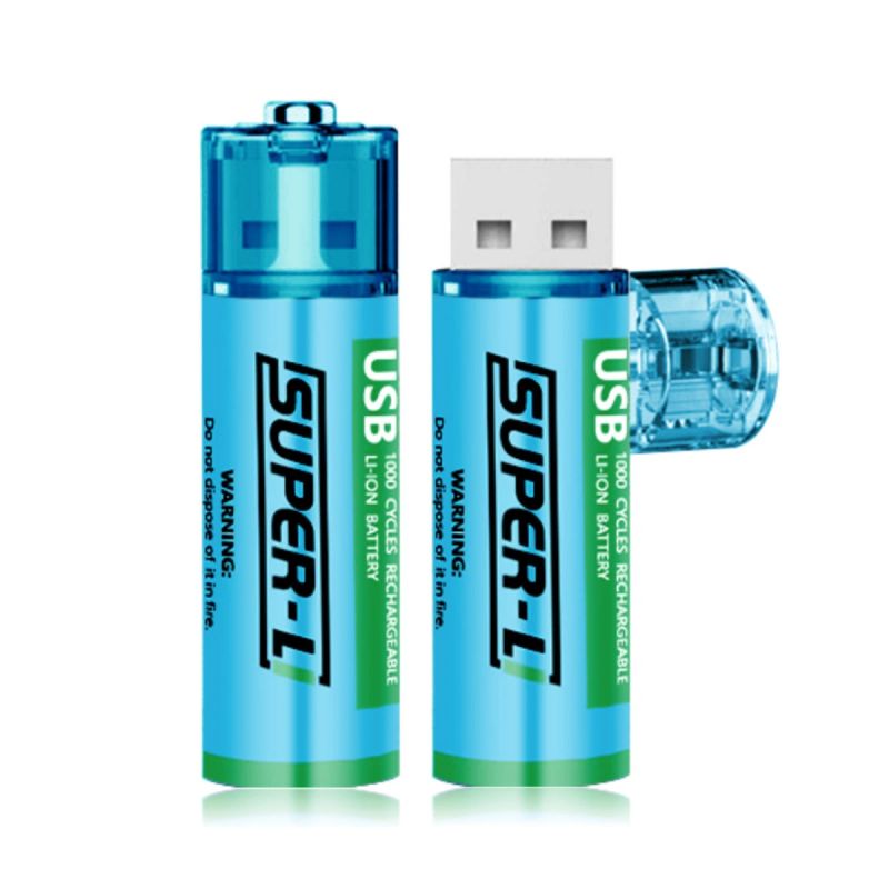 BATERIAS AA RECARGABLES USB 1000mAh SET 2