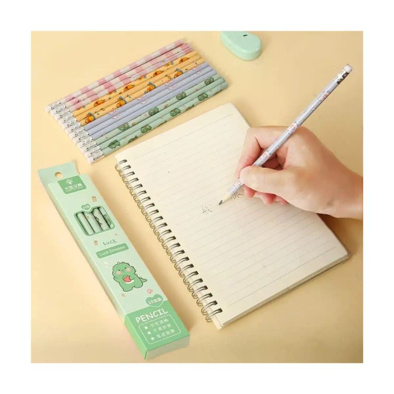 LAPIZ FLOWERS GIRL HB SET DE 10