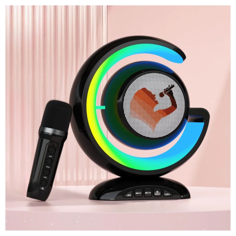 LAMPARA DE MESA "G" RGB CON MICROFONO YS-110