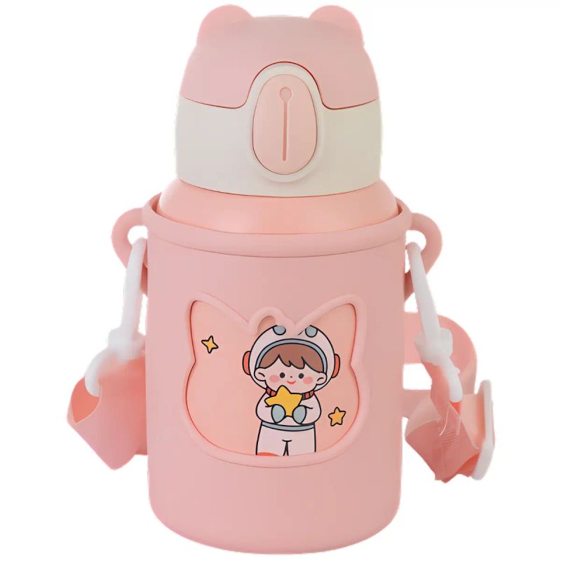 BOTELLA METALICA 450 ML SPACE TRAVEL AGARRE SILICONE