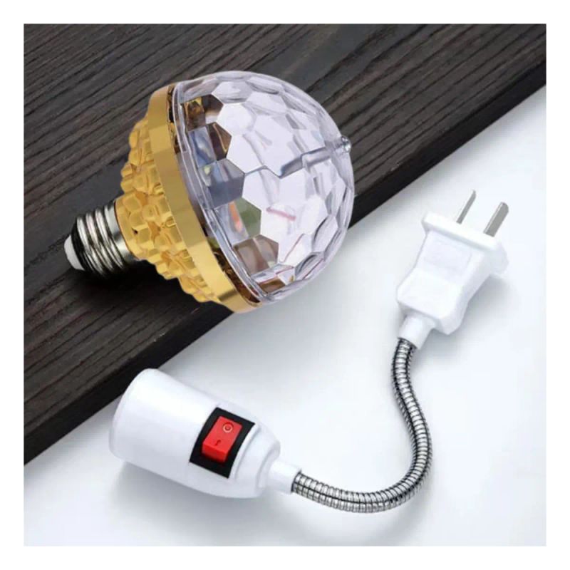 LUZ LED DE COLORES E27 CON ADAPT ELECT 110V