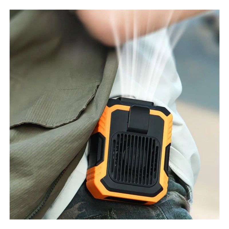 ABANICO PORTATIL PARA CINTURA USB DE EMERG.