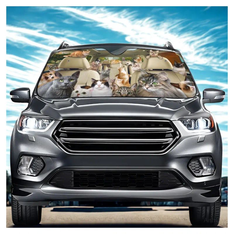 TAPASOL PARA VEHICULOS FAMILIA DE GATOS