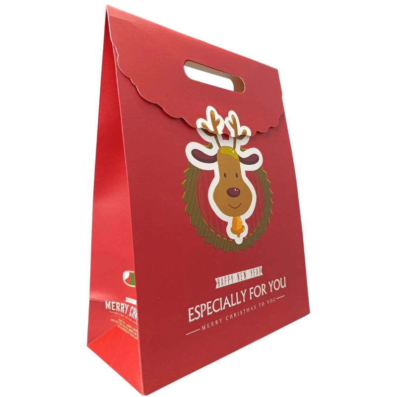 BOLSAS DE NAVIDAD CON PESTAÑA 24*10*32CM