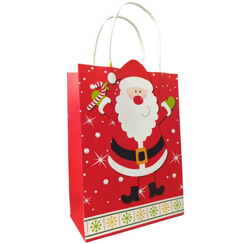 BOLSAS DE NAVIDAD SANTA 21*11*27CM