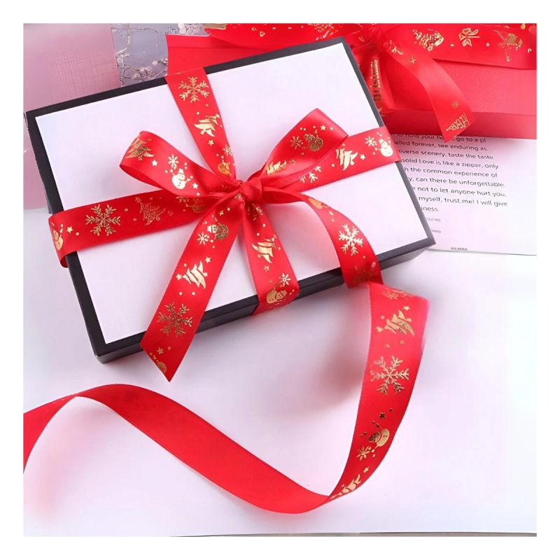 CINTA DE REGALO NAVIDAD ROJO/VERDE 2.5*200CM