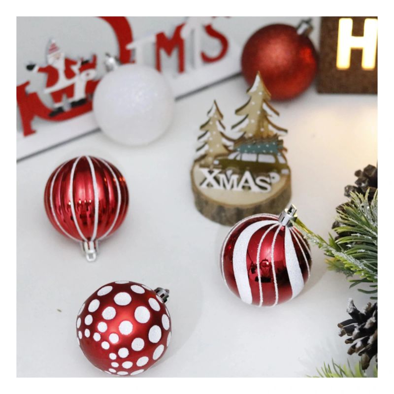 BOLAS DECORACION DE NAVIDAD SET DE DIAM. 6CM