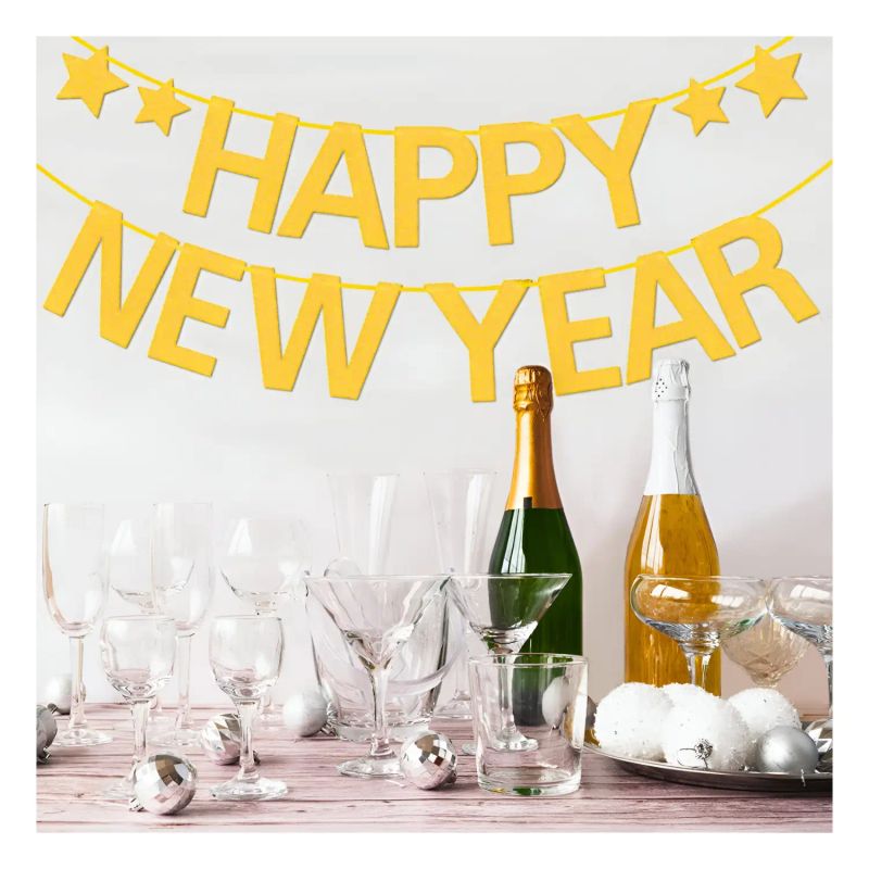 BANDERINES DE NAVIDAD HAPPY NEW YEAR 5M