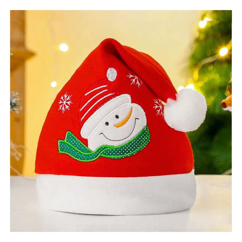 GORRO DE TELA PARA NAVIDAD