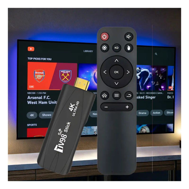 TV STICK ANDROID C/CTRL 4K Y 5G 2GB+16GB TV98