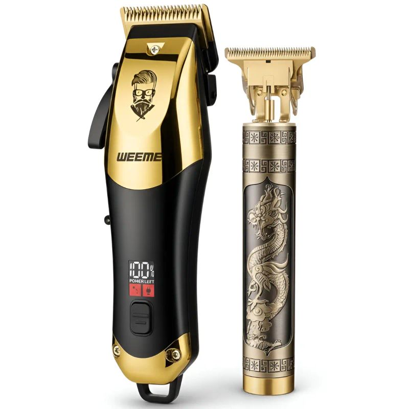 RASURADORA HAIR CLIPER CLASICA + VINTAGE 2 EN 1 C/ACCESORIOS WEEME