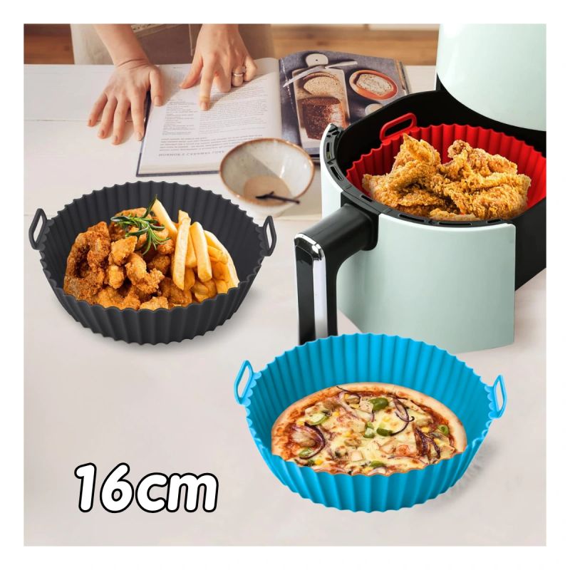 MOLDE DE SILICONE PARA AIR FRYER PQÑ 16CM