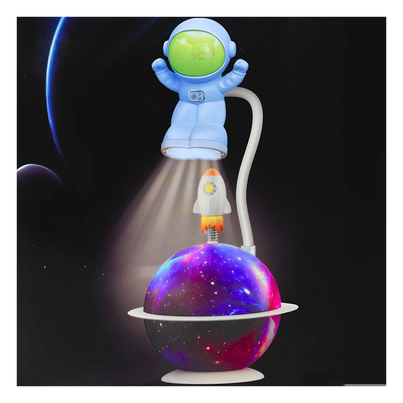 LAMPARA DE MESA ASTRONAUTA Y COHETE YC-7902A/B