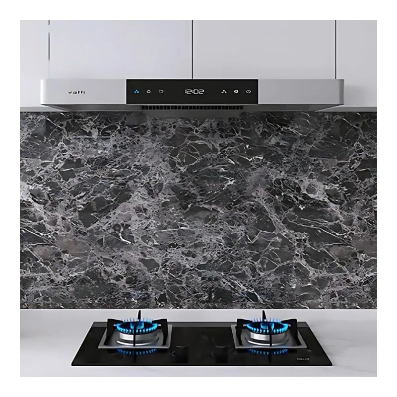 PAPEL TAPIZ 120 CM ANCHO ADHESIVO DECORATIVO MARMOL GRIS