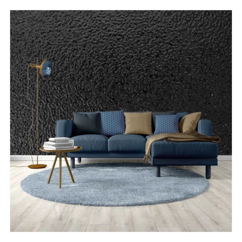 ROLLO PAPEL ADHESIVO TIPO METALICO NEGRO 60CMX3MTR