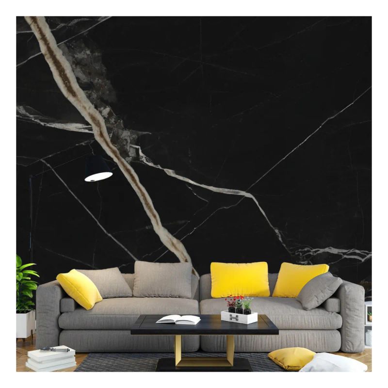 ROLLO PAPEL ADHESIVO TIPO MARMOL NEGRO 60CMX3MTR