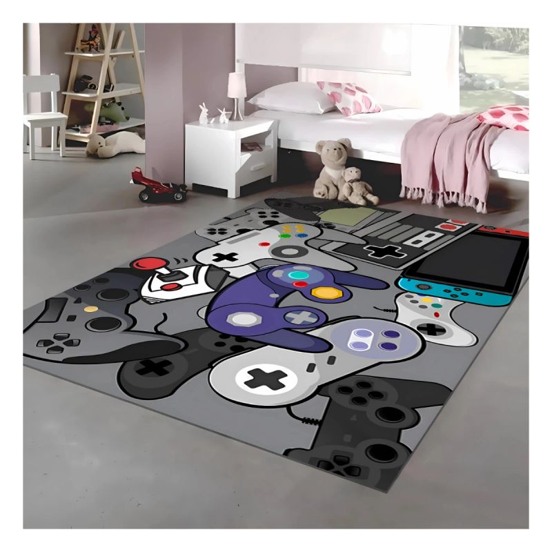 ALFOMBRA GAMER 140 * 200 CM CONTROLES RETRO