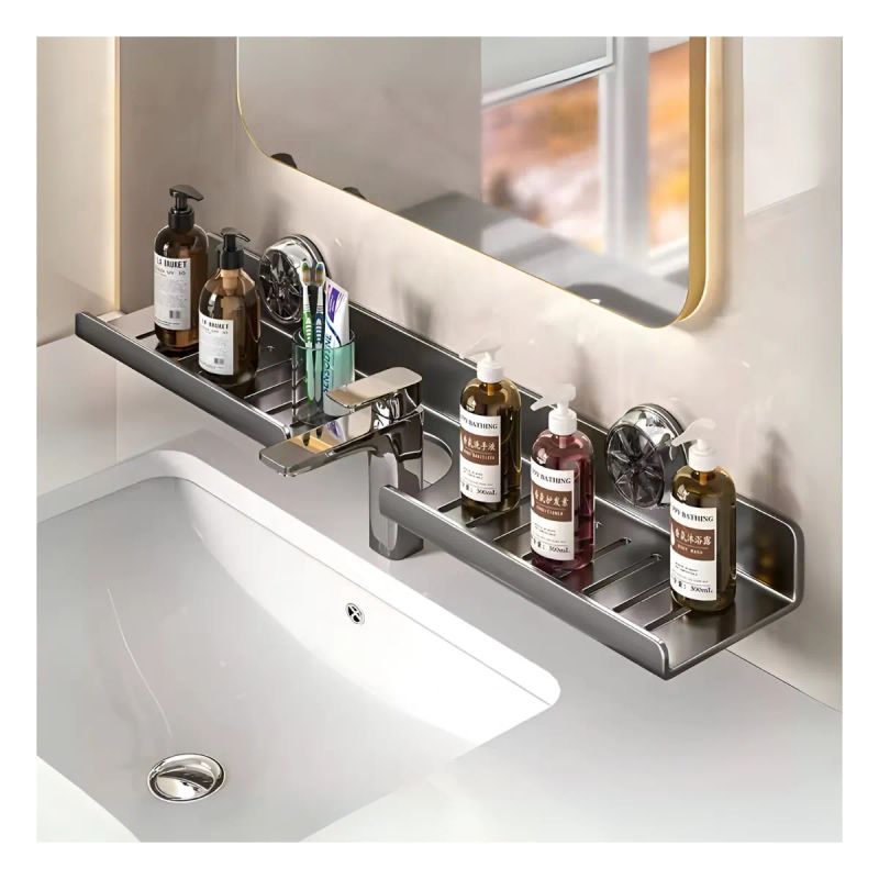 ORGANIZADOR METALICO PARA FREGADEROS O LAVAMANOS 50*10*5 CM