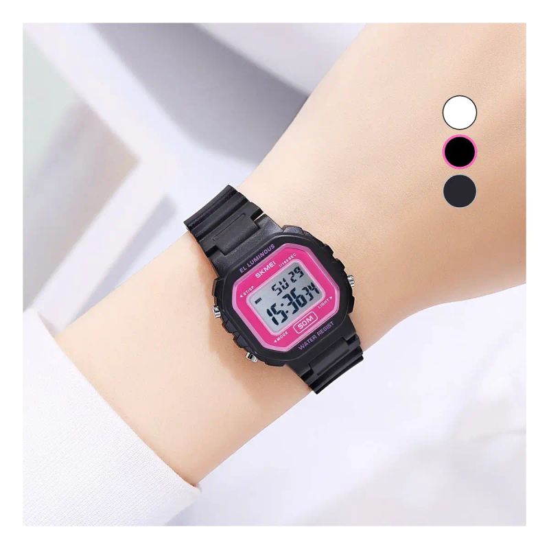 RELOJ SPORT SKMEI 2326 NEGRO/FUCSIA