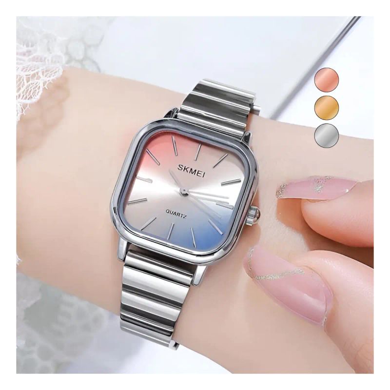 RELOJ CASUAL SKMEI 2190 PLATEADO
