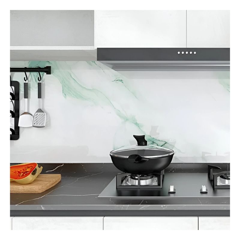 PAPEL TAPIZ ADHESIVO DECORATIVO 60 CM ANCHO WD002 MARMOL ESMERALDA