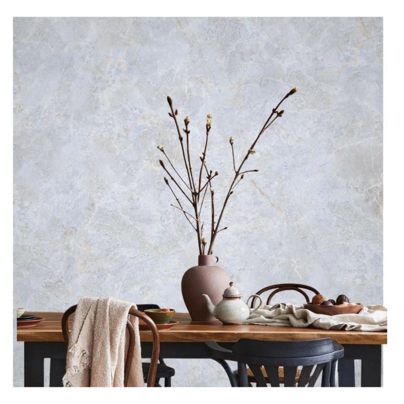 PAPEL TAPIZ ADHESIVO DECORATIVO 60 CM ANCHO MA188 MARMOL GRIS