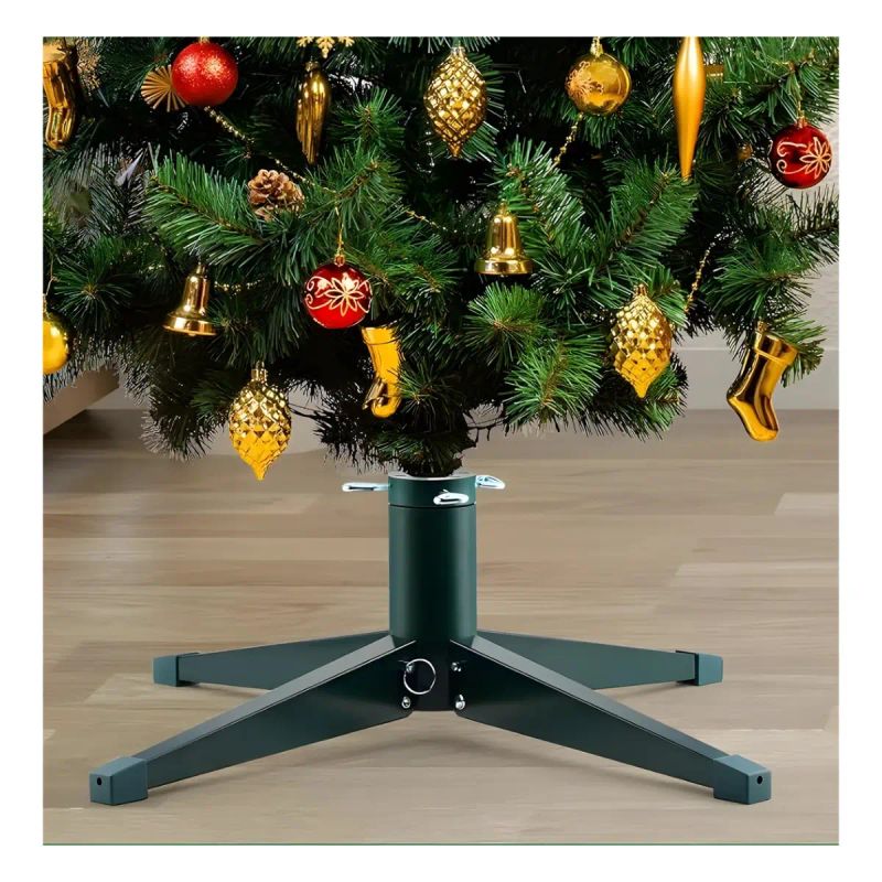 BASE ROTATIVA 110V C/MUSICA PARA ARBOLES DE NAVIDAD