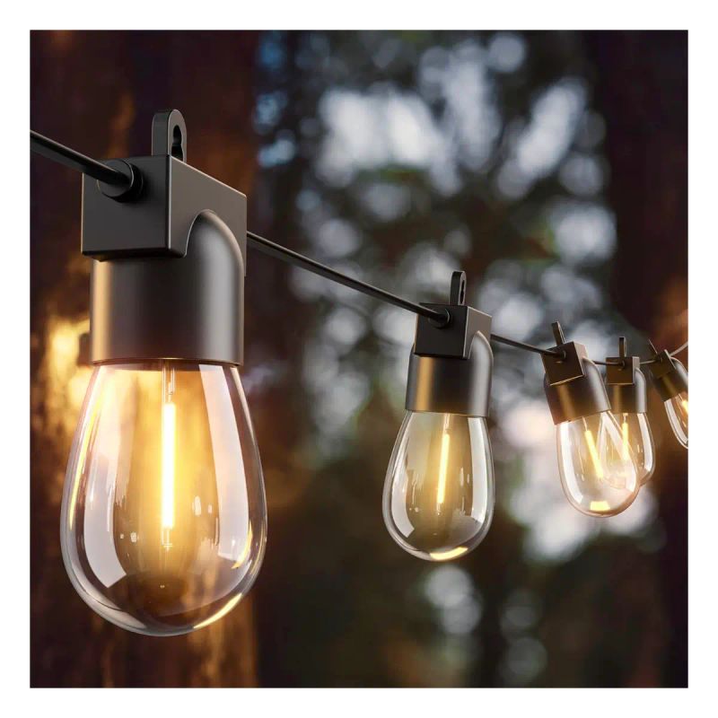 LUZ LED VINTAGE C/PANEL SOLAR RECARG. 15 BOMB. 15 MTR