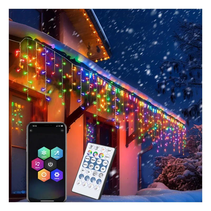 LUZ LED DE NAVIDAD TIPO FACHADA BLUETOOTH 10 MTR