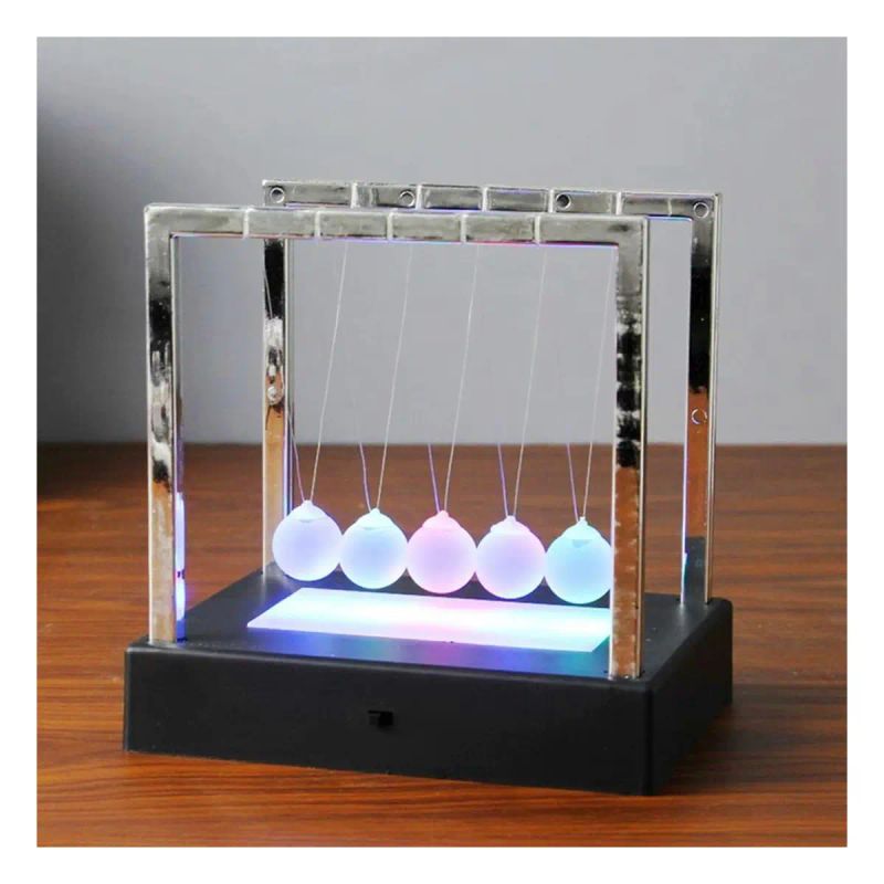 ADORNO DE MESA NEWTON´S CRADLE CON LUCES