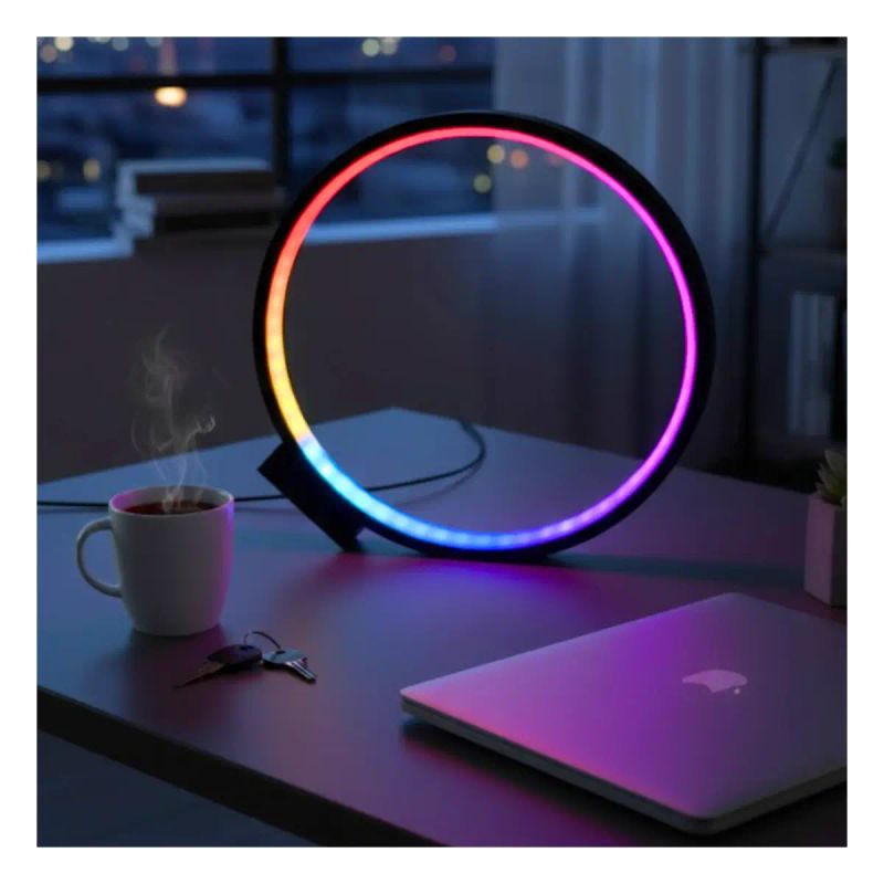 LAMPARA DE MESA LED CIRCULAR 30 CM