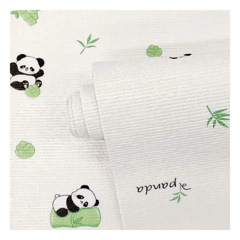 PAPEL TAPIZ 50CM X 2.8 M SOFT PUFFY RELIEVE C/ADHES PANDA